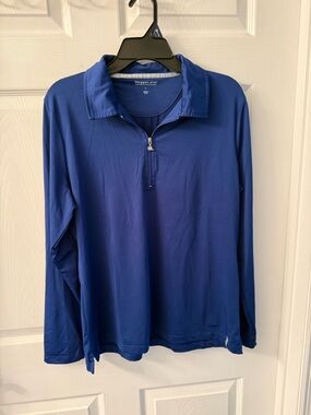 Maggie Lane Royal Blue Long Sleeve Polo Tee